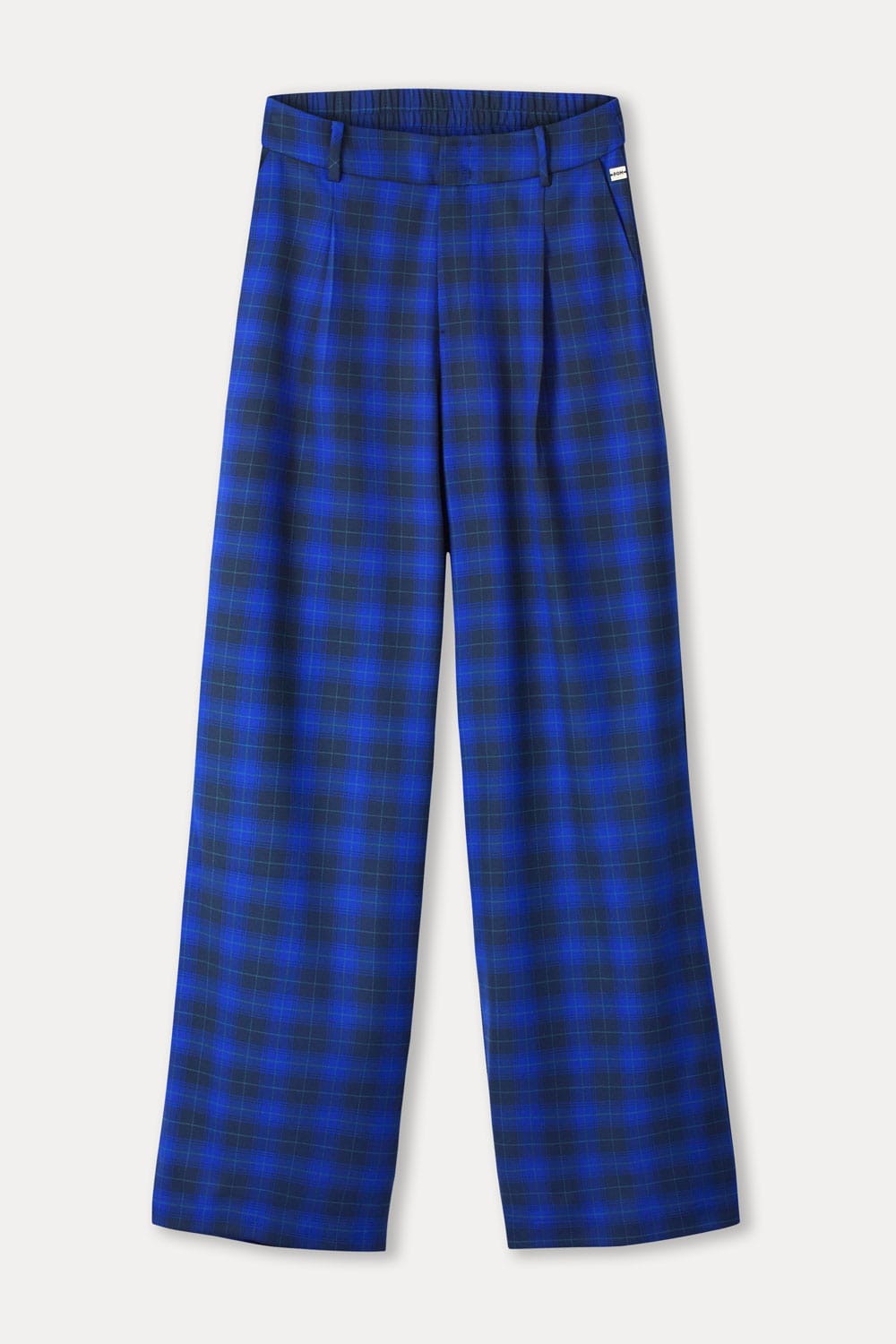 POM Amsterdam Pants PANTALON - Charlie Check Blue
