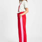 POM Amsterdam Pants PANTALON - Colourblock Chili Red