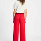 POM Amsterdam Pants PANTALON - Colourblock Chili Red