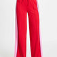 POM Amsterdam Pants PANTALON - Colourblock Chili Red