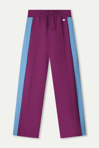 POM Amsterdam Pants PANTALON - Colourblock Plum