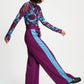 POM Amsterdam Pants PANTALON - Colourblock Plum