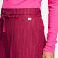 POM Amsterdam Pants PANTALON - Jess Striped Burgundy Red