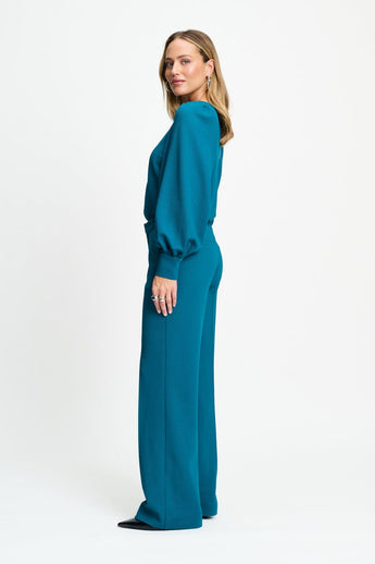 POM Amsterdam Pants PANTALON - Lara Teal Green