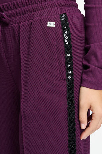 POM Amsterdam Pants PANTALON - Leah Dark Plum