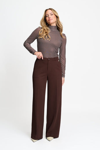 POM Amsterdam Pants PANTALON - Lola Chocolate Brown