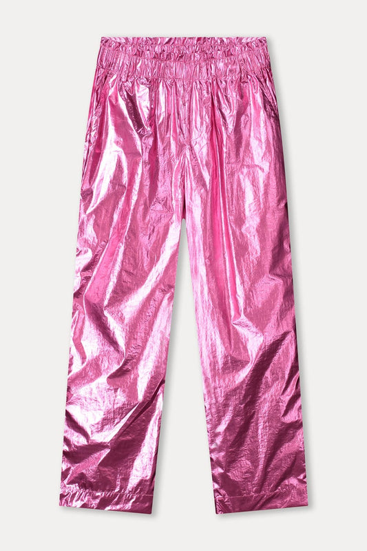 POM Amsterdam Pants PANTALON - Metallic Bright Rose