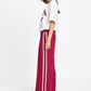 POM Amsterdam Pants PANTALON - Nora Burgundy Red
