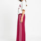 POM Amsterdam Pants PANTALON - Nora Burgundy Red