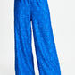 POM Amsterdam Pants PANTALON - Ocean Blue Jacquard