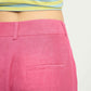 POM Amsterdam Pants PANTALON - Raspberry Linen