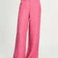 POM Amsterdam Pants PANTALON - Raspberry Linen