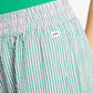 POM Amsterdam Pants PANTALON - Seersucker Green Pink