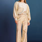 POM Amsterdam Pants PANTALON - Stardust Gold