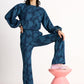 POM Amsterdam Pants PANTALON - Swirl Horizon Blue