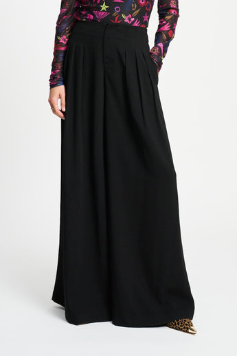 POM Amsterdam Pants PANTALON - Wide leg Noir