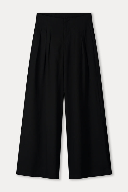 POM Amsterdam Pants PANTALON - Wide leg Noir