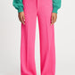 POM Amsterdam Pants PANTALON - Wide Leg Vibrant Pink