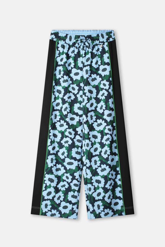 POM Amsterdam Pants PANTALON - Wild Flowers Blue
