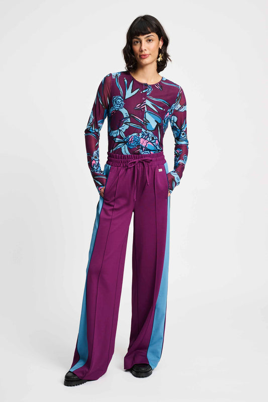 POM Amsterdam Pants Purple / 34 PANTALON - Colourblock Plum