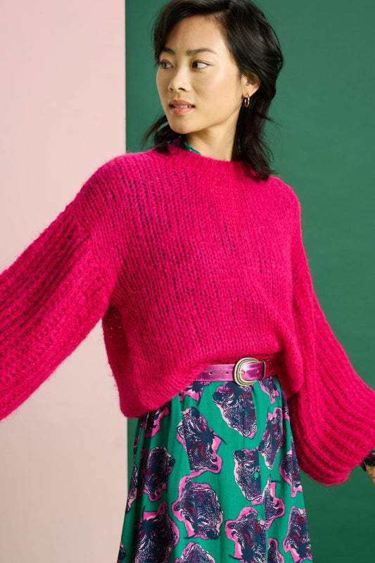 POM Amsterdam Pullovers Pink / 36 PULL - Fiery Pink