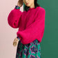 POM Amsterdam Pullovers PULL - Fiery Pink