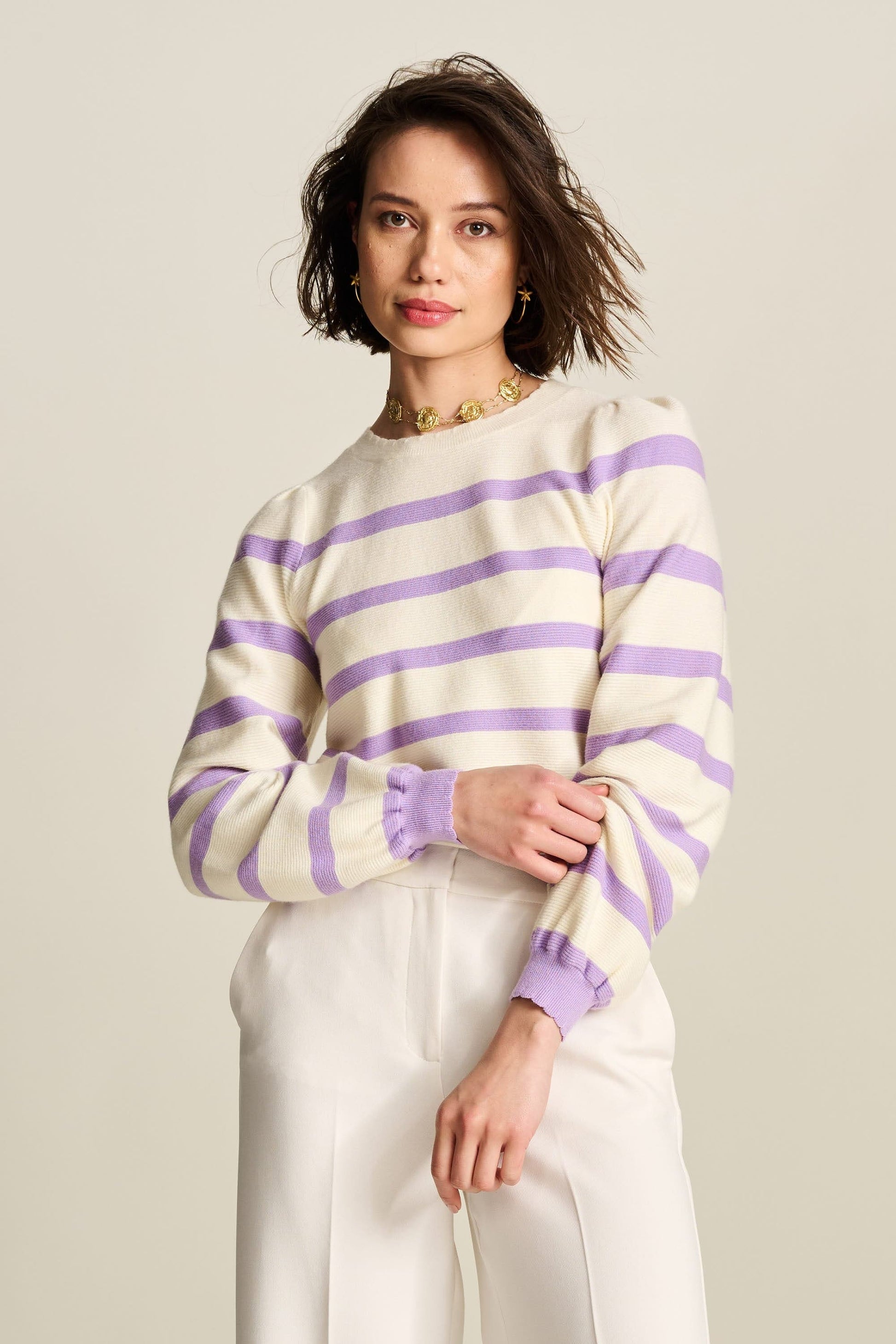 POM Amsterdam Pullovers PULL - Striped Purple
