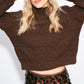 POM Amsterdam Pullovers PULLOVER - Kate Chocolate Brown