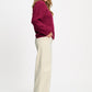 POM Amsterdam Pullovers PULLOVER - Marley Burgundy Red
