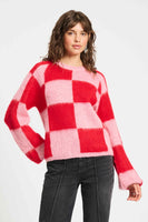 POM Amsterdam Pullovers Red / 34 SWEATER - Checks