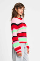 POM Amsterdam Pullovers SWEATER - Brushed Stripes Green