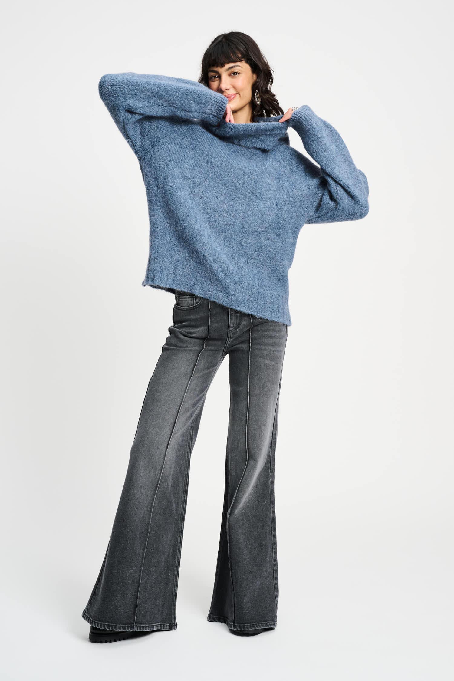 POM Amsterdam Pullovers SWEATER - Dawn Blue