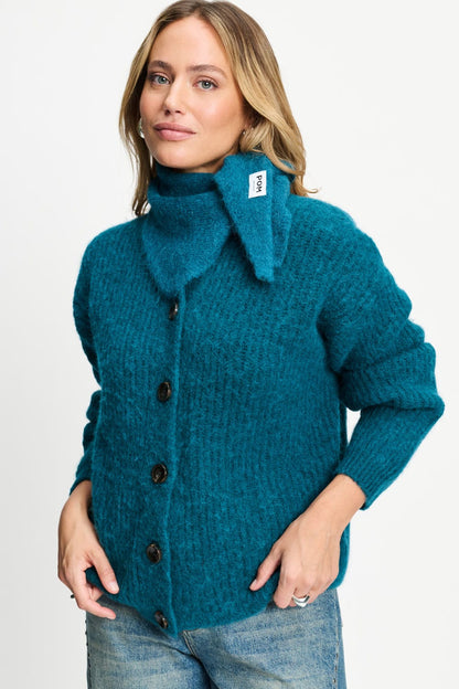 POM Amsterdam Scarves Green / OS ÉCHARPE - Elly Teal Green