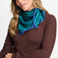 POM Amsterdam Scarves Green / OS ÉCHARPE - Maya Bloom Teal Green