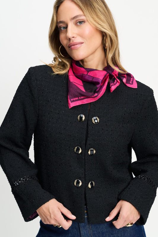 POM Amsterdam Scarves Pink / OS ÉCHARPE - Maud The Grand Finale