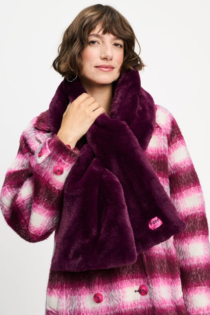 POM Amsterdam Scarves Purple / OS ÉCHARPE - Carmen Dark Plum