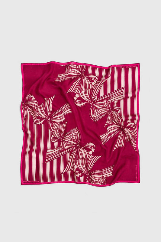 POM Amsterdam Scarves Red / OS ÉCHARPE - Maya Ribbon Red