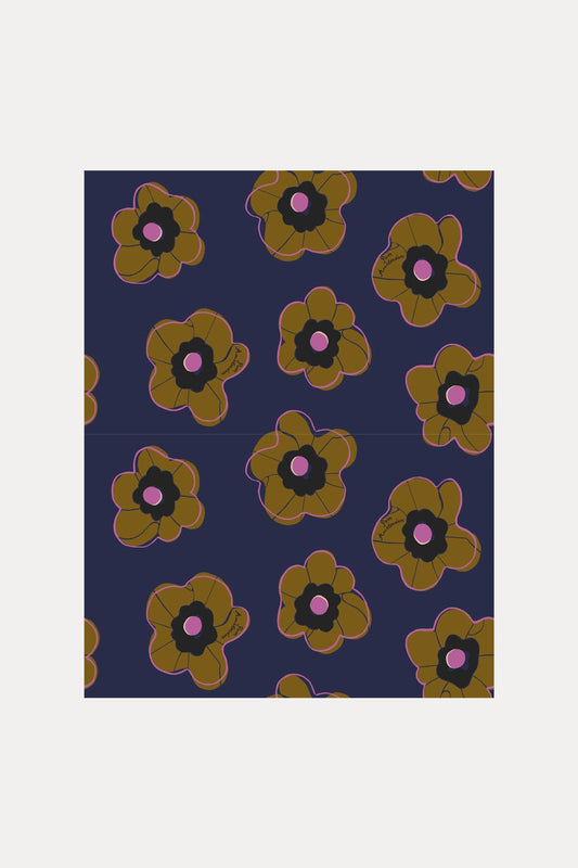POM Amsterdam Shawls Blue / OS ECHARPE - Fleurs Parfaites