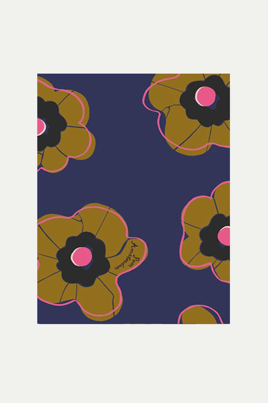 POM Amsterdam Shawls Blue / OS ECHARPE - Fleurs Parfaites