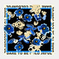 POM Amsterdam Shawls Blue / OS ÉCHARPE - Flower Glory Blue