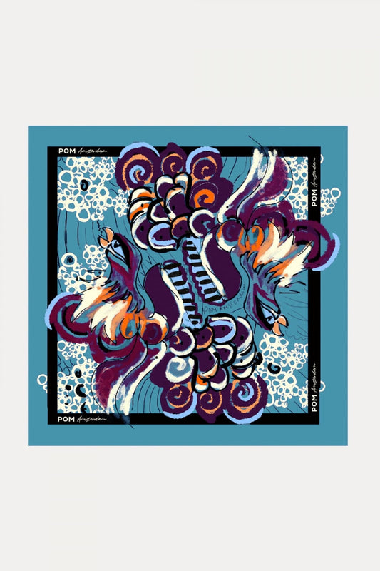 POM Amsterdam Shawls Blue / OS ÉCHARPE - Pride Royal Blue