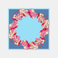 POM Amsterdam Shawls Blue / OS SHAWL - Urban Flora Blue Petite