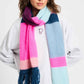 POM Amsterdam Shawls Multi colour / OS ECHARPE - Brushed Stripes Blue