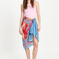 POM Amsterdam Shawls Multi colour / OS ECHARPE - Urban Flora Stripes Linen