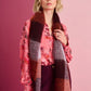 POM Amsterdam Shawls Orange / OS ÉCHARPE - Checks Orchid Bloom