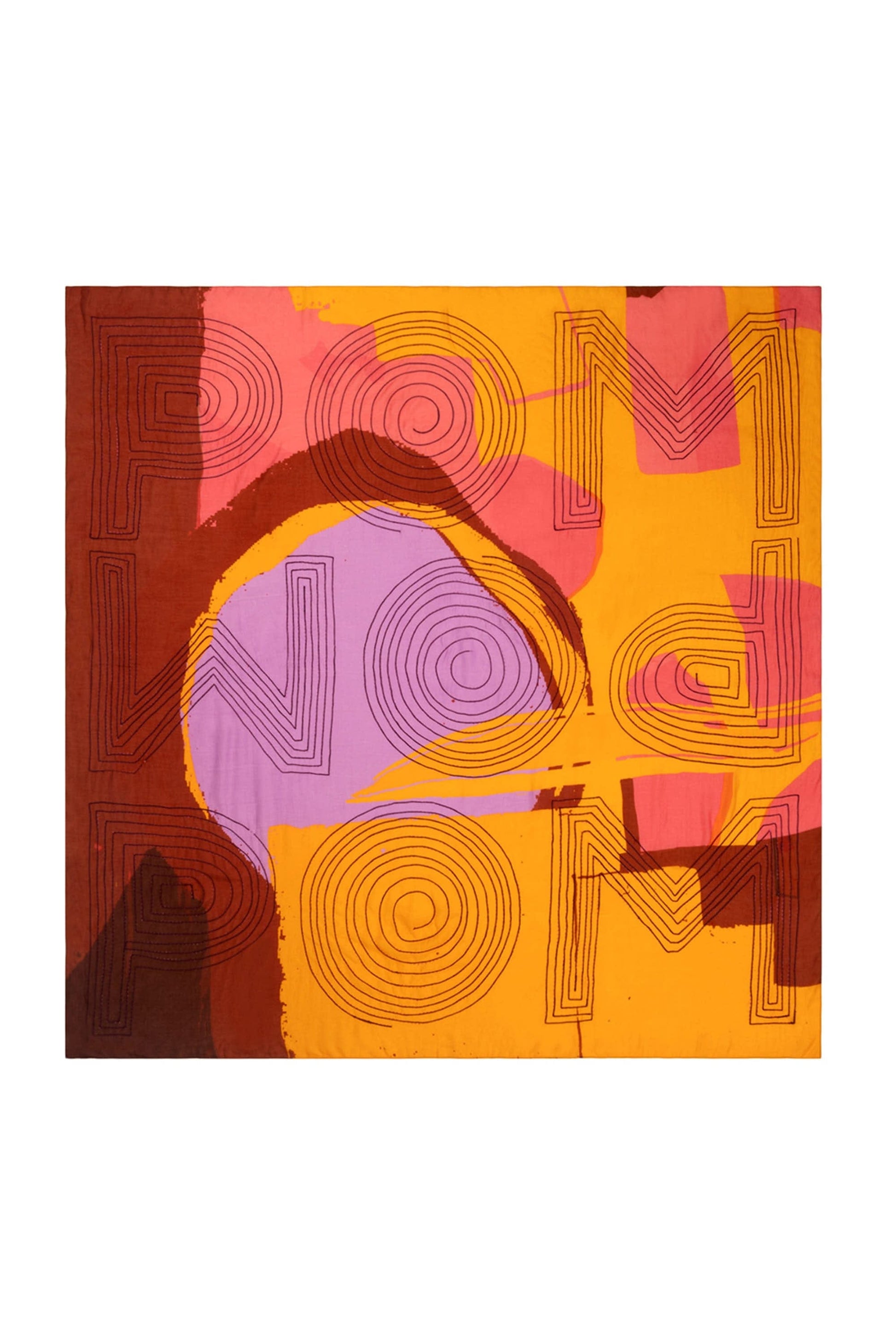 Foulard orange Embroidery Cape Town Site officiel POM Amsterdam