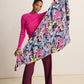 POM Amsterdam Shawls Pink / OS ÉCHARPE - Double Full Glow Deep Blue