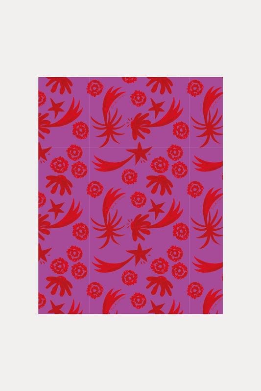 POM Amsterdam Shawls Pink / OS ECHARPE - Splashing Fireworks