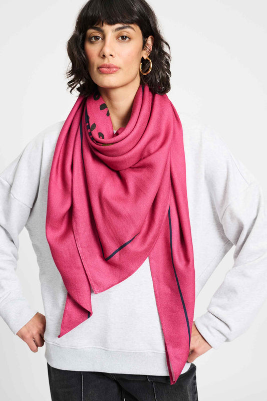 POM Amsterdam Shawls Pink / OS ECHARPE - Un Croissant SVP