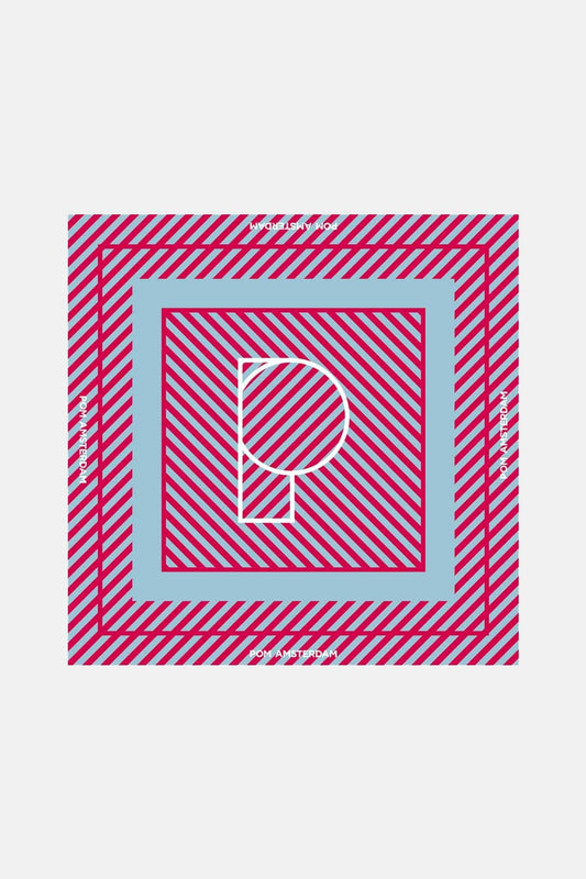 POM Amsterdam Shawls Pink / OS SHAWL - Stripe Bright Rose